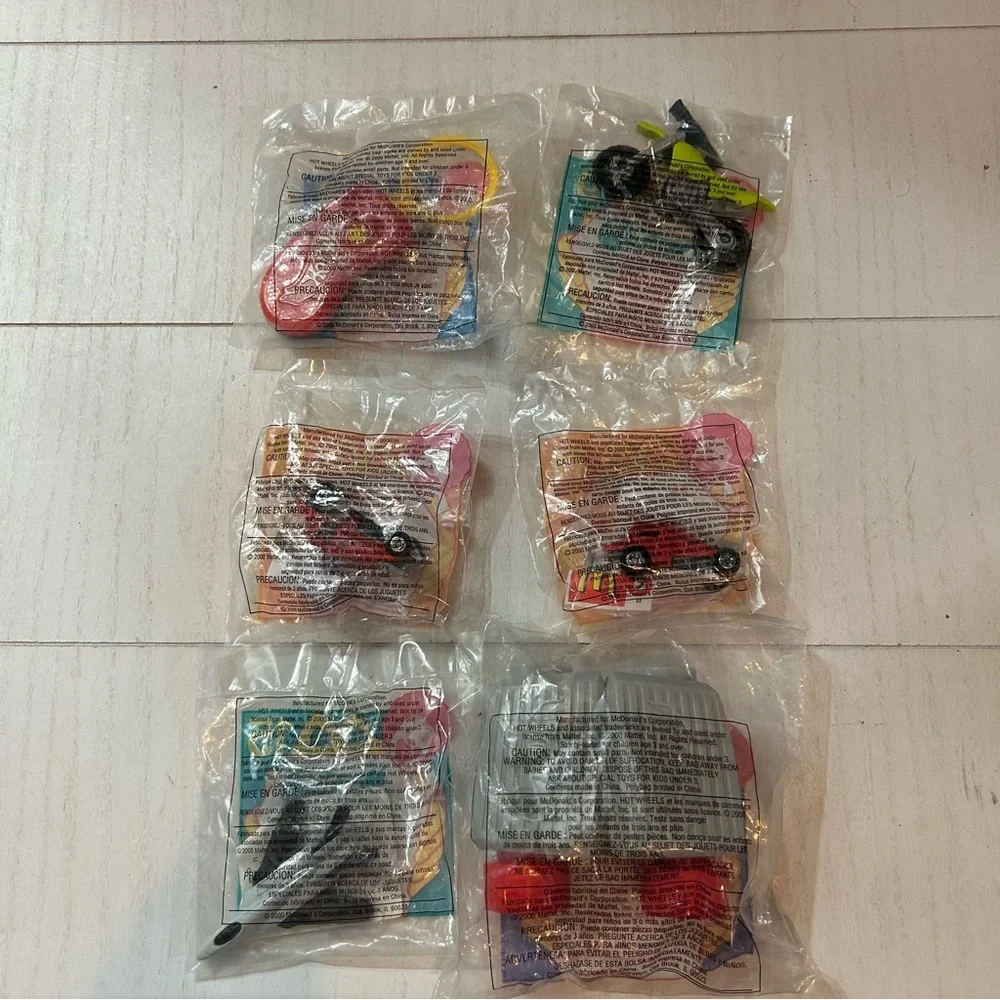 Vintage 2000 McDonalds Hot Wheels New‎ Unopened Set of 6